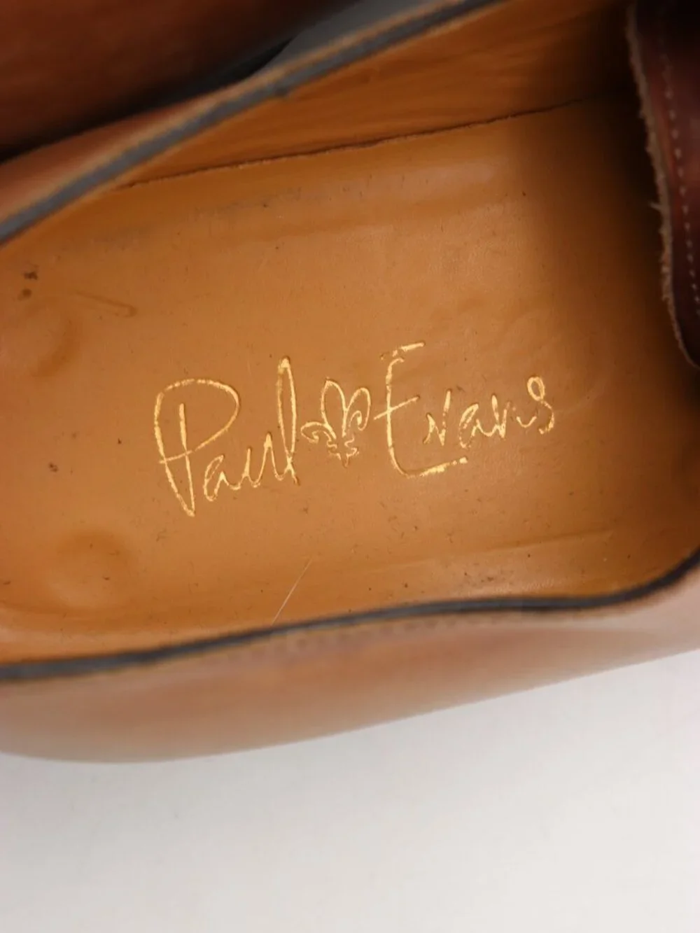 Paul Evans Oxford Dress Shoes Men’s Size 10.5 Brown Leather Plain Toe Lace-Up